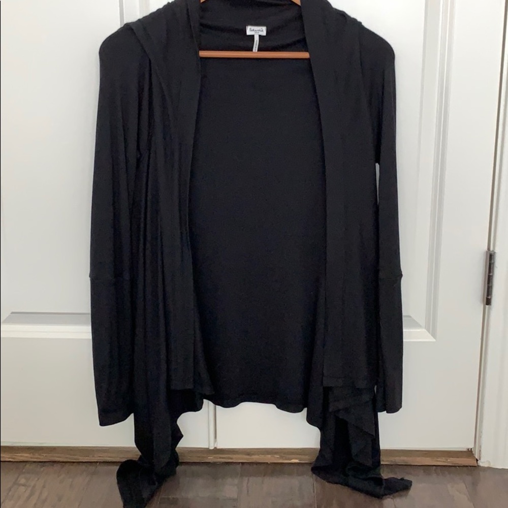 Splendid Black Waterfall Cardigan Sz XS